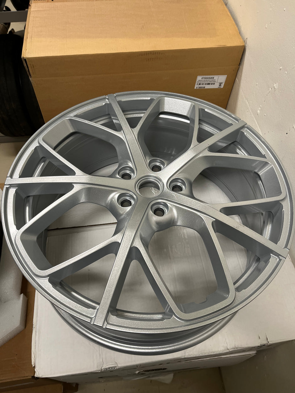 Ferrari OEM Silver Forged 20